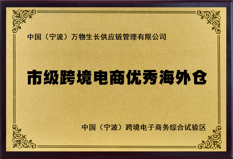 市级跨境电商优秀海外仓